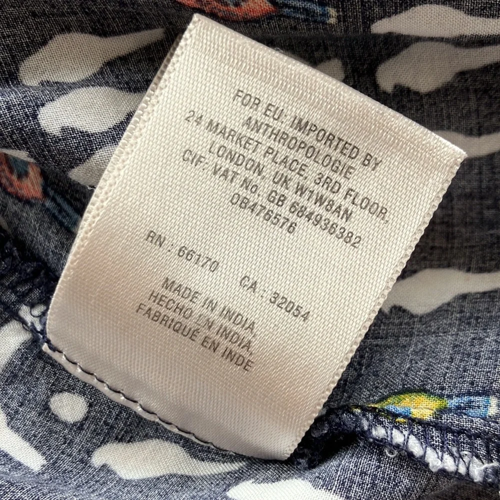 Maeve by Anthropologie Wynwood parrot button down blouse (fits like a 4) - Picture 6 of 8